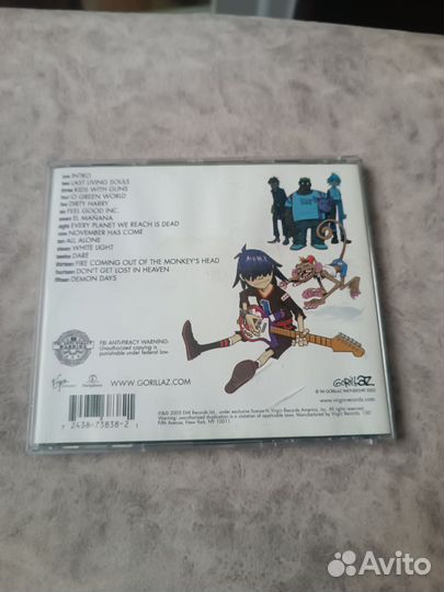 Gorillaz cd Demon days 2005 год Лицензия