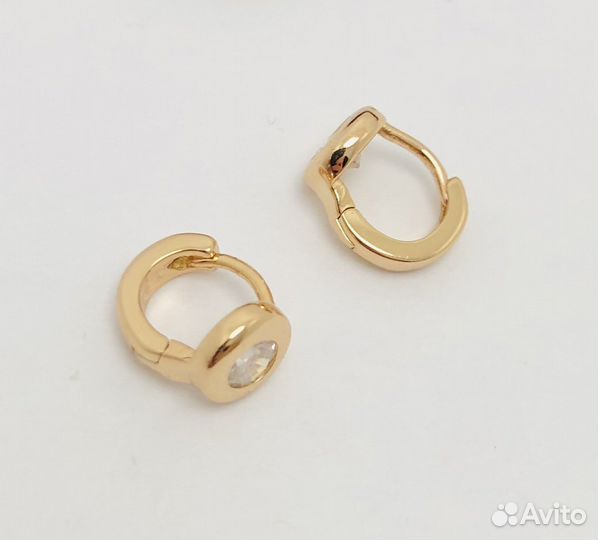 Детские серьги из мед.сплава