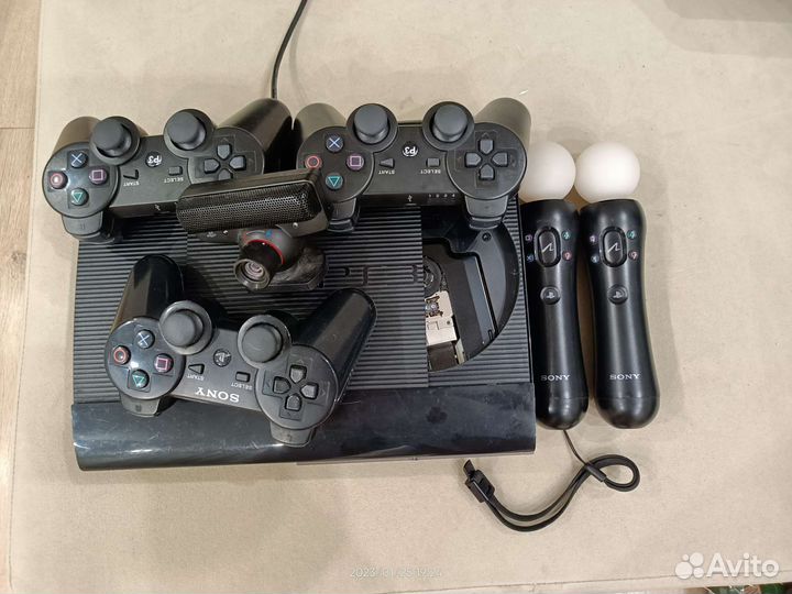 Игровая приставка ps3 super slim не прошитая