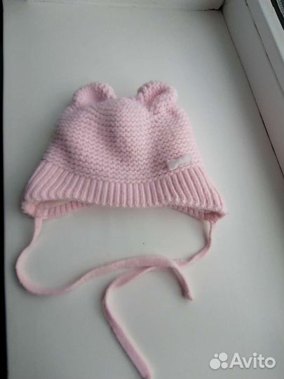 Теплая шапочка для девочки