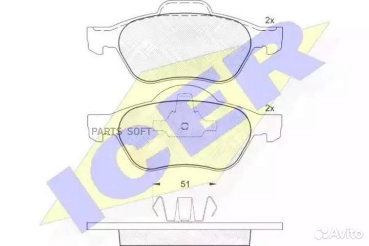 Icer 181431 Тормозные колодки
