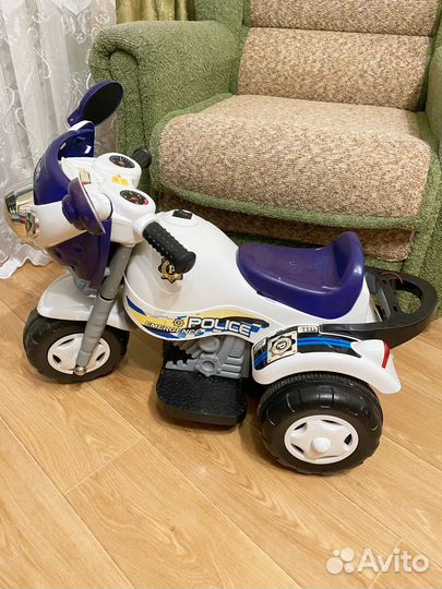 Детский электро мотоцикл и беговел