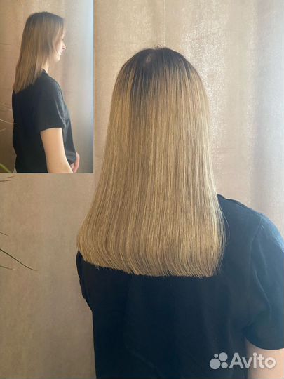 Холодное наращивание волос