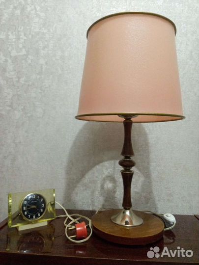 Лампа с абажуром настольная,торшер СССР