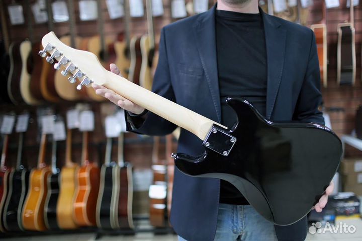 Электрогитара Caraya (Для левши) + Аксессуары