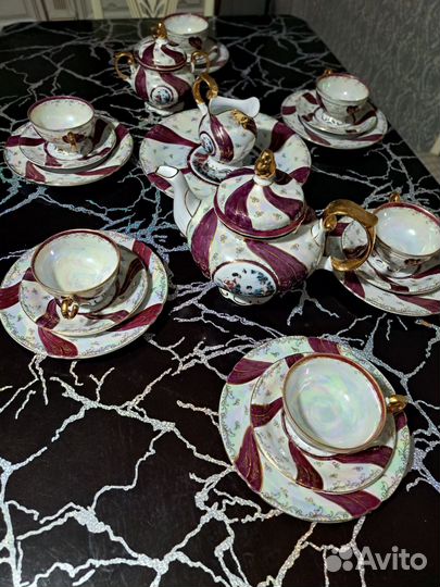Чайный сервиз ленточка