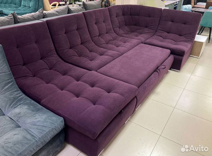 Диван угловой буквой П