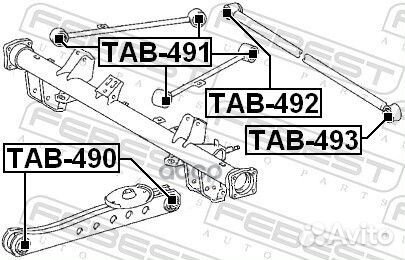 Сайлентблок TAB-492 TAB-492 Febest