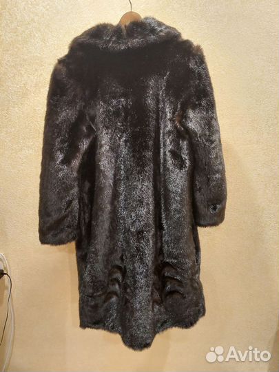 Искусственная шуба черная