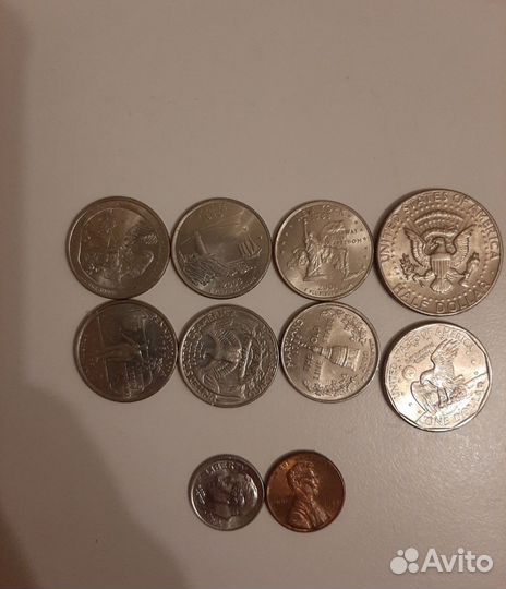 One dollar/Half dollar/Quarter dollar