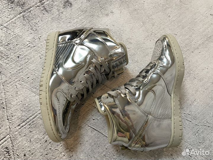 Nike wmns Dunk Sky Hi Liquid Silver