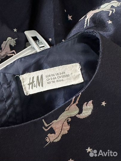 Платье H&M нарядное для девочки 116-122