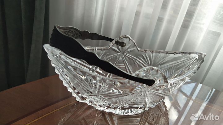 Хрустальная конфетница СССР