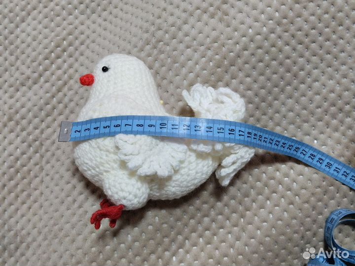 Игрушка вязанная своими руками,голубь