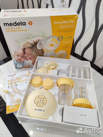 Двойной Молокоотсос Mebela Swing Maxi Flex
