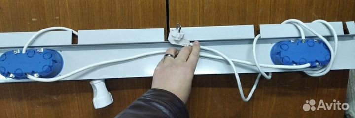 Удлинитель, 4 внутренние, закрытые розетки
