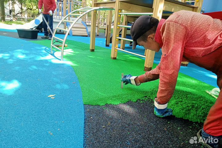 Покрытия из резиновой крошки