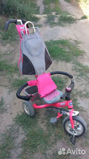 Детский велосипед-коляска для маленькой принцессы