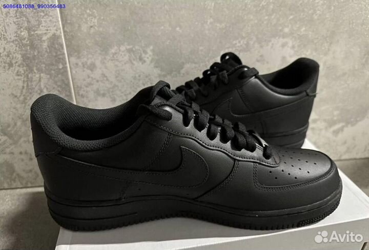 Кроссовки Nike air force 1 black оригинал