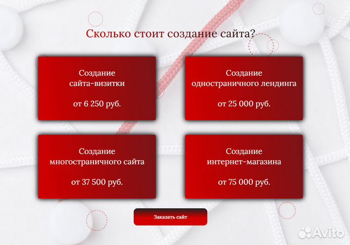 Создание сайтов для любой сферы бизнеса