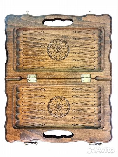 Нарды и шашки резные Манящий Арарат 31 х 36 см бук Армения 62659