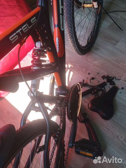 Велосипед в разборе