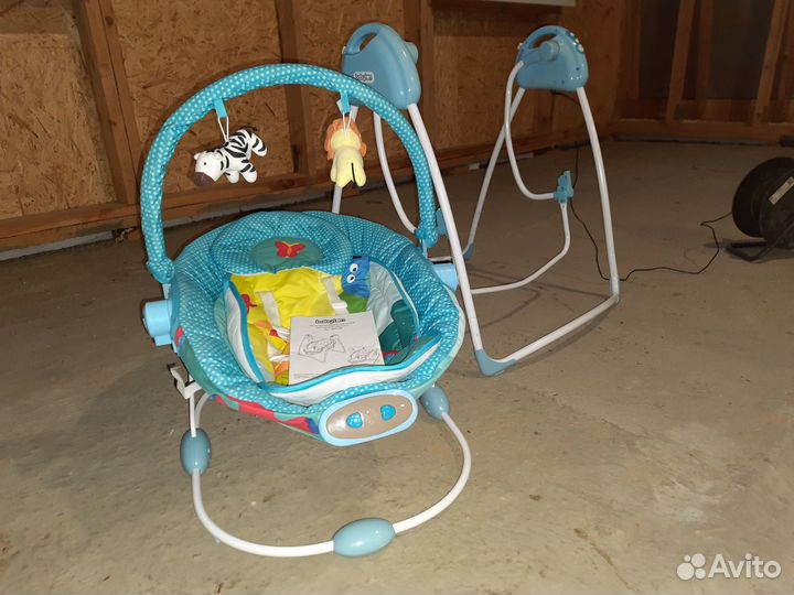 Качели электронные Babyton 2в1 + шезлонг