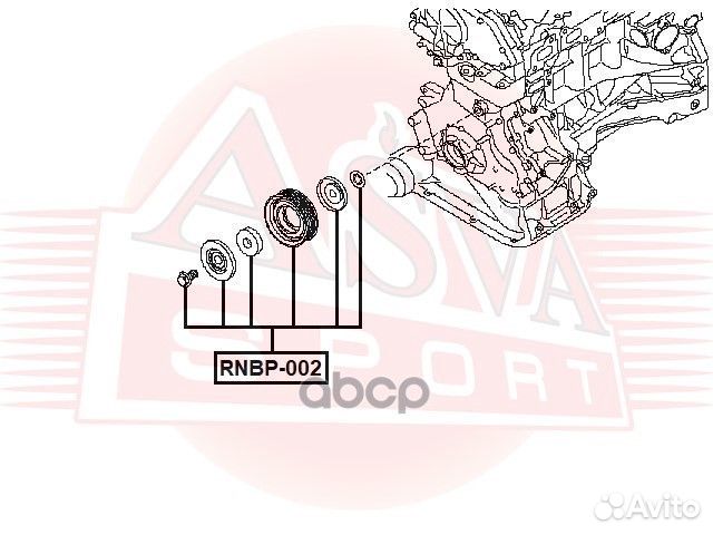 Ролик обводной asva rnbp-002 rnbp-002 asva