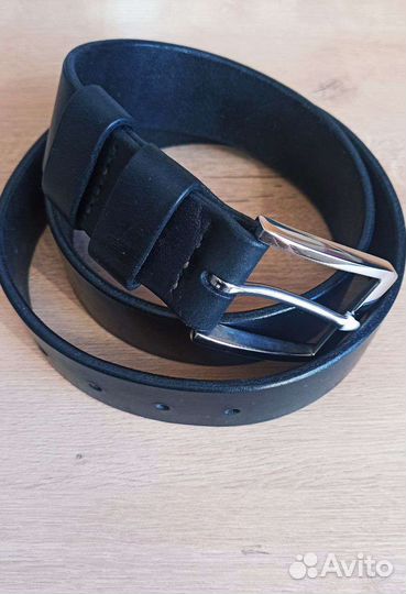 Ремень глянцевый черный