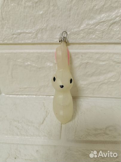 Елочная игрушка Зайчик, высота 10 см