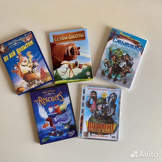 Dvd мультфильмы Disney Дисней диски