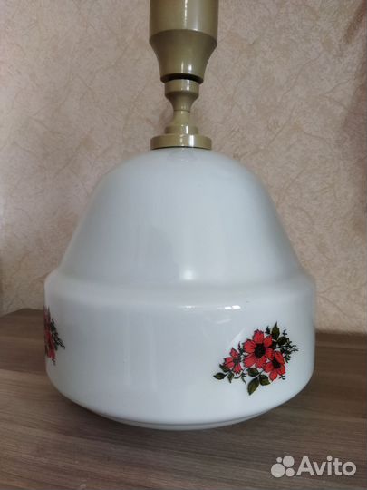 Люстра плафон стекло белое