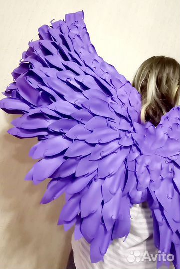 Крылья ангела фиолетовые