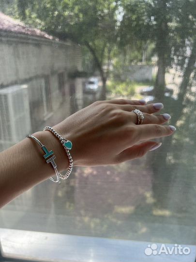 Tiffany браслет сердце, серебро 925 пробы