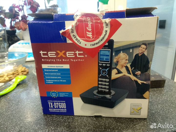 Радиотелефон teXet TX-D7600 база и трубка