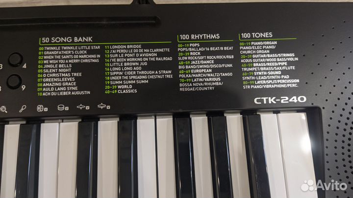 Синтезатор casio ctk 240