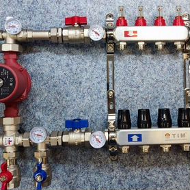 Коллектор для теплого пола с расходомерами