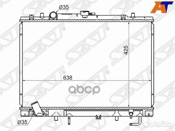 Радиатор Mitsubishi Delica 94-97 / Pajero Sport