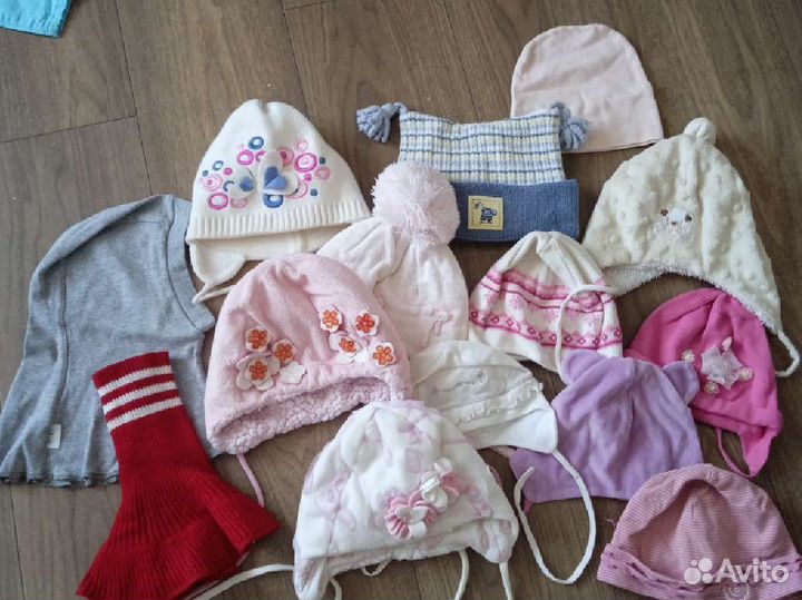 Шапочки от рождения до 6лет