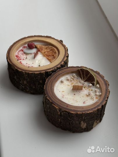 Свечи ручной работы в дереве