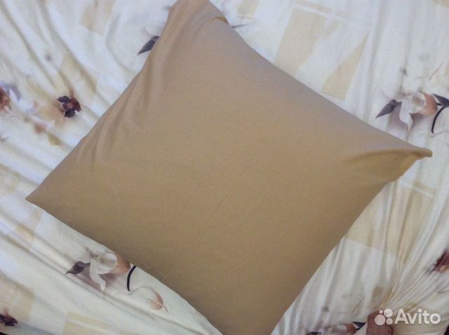 Подушка из гусиного пуха 60*60. Ручная работа