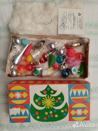 Елочные игрушки СССР малютка