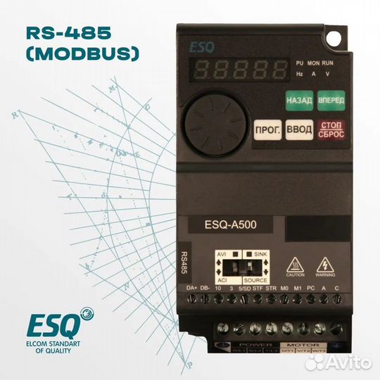 Частотный преобразователь ESQ-A500 5.5 кВт 380В