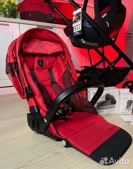 Коляска 2 в 1 Cybex Balios s Ferrari (дождевик, по