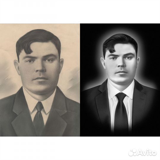 Реставрация фотографий, ретушь фото на памятник