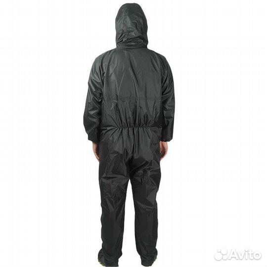 Мото дождевик цельный (комбинезон) цвет черный