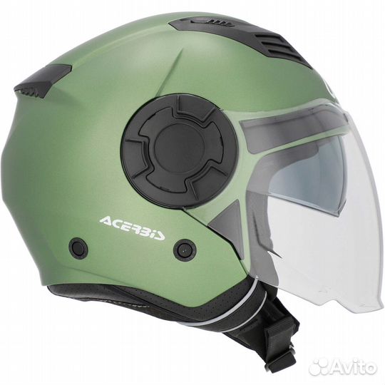 Acerbis vento 2206 Double визор Jet Motorcycle Мотошлем Green