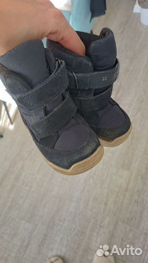 Зимние сапоги детские ecco