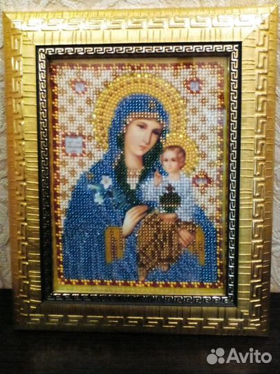 Икона вышитая бисером