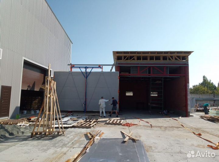 Сушильные камеры древесины - откатные ворота